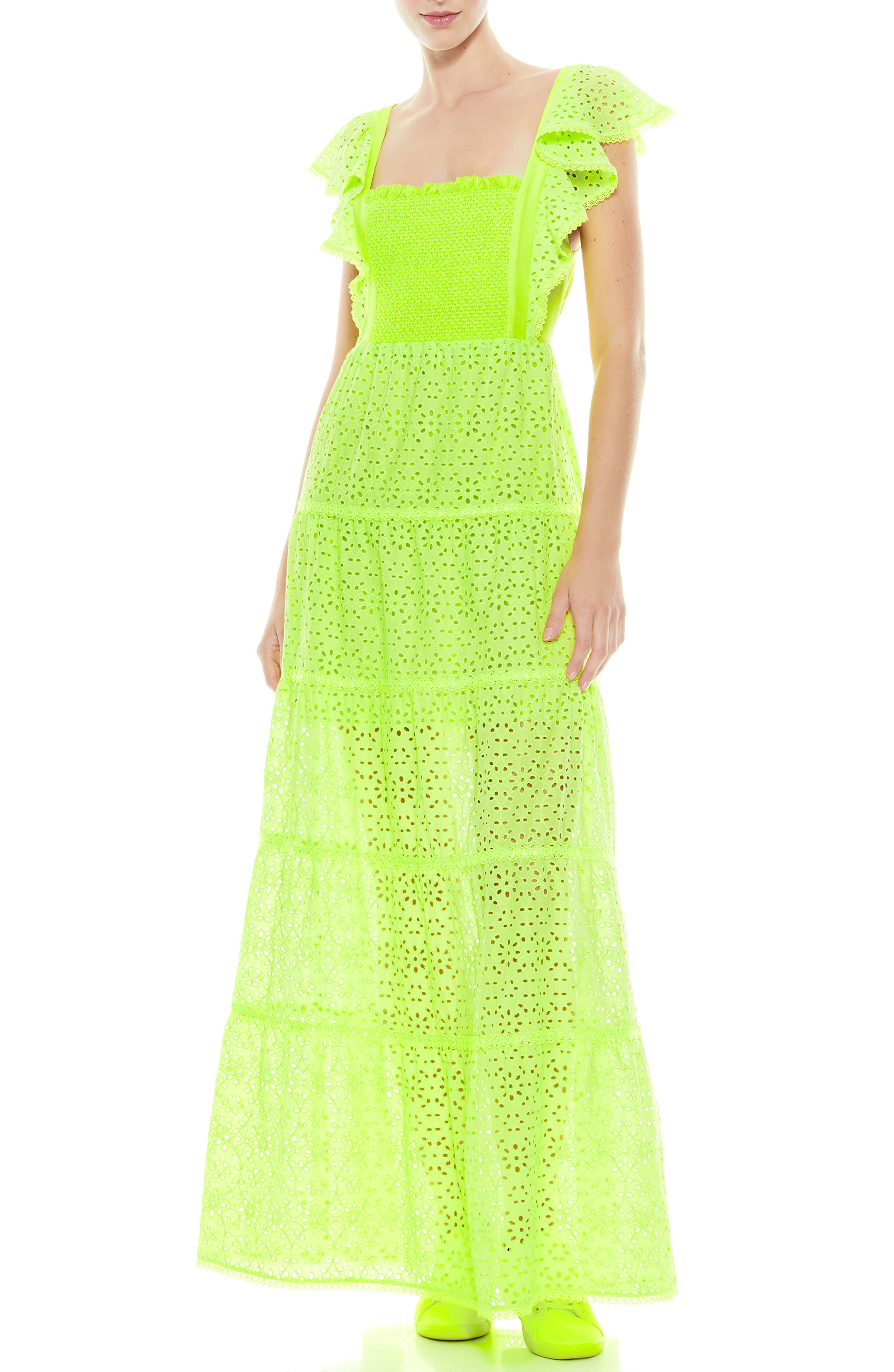 alice and olivia eyelet dress
