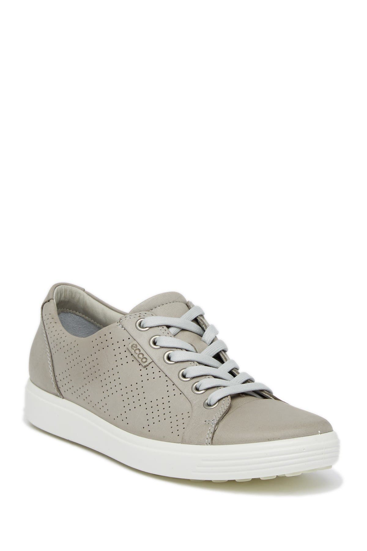ecco soft 7 long lace perforated sneaker