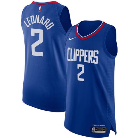 Nike Preschool Girls and Boys Kawhi Leonard Royal La Clippers Team Name Number T-Shirt - Royal