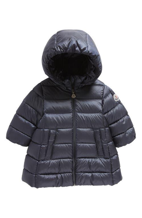 Moncler Kids' Majeure Down Coat in Navy at Nordstrom, Size 12-18M