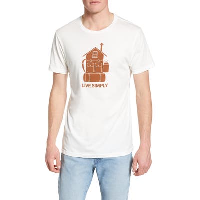 Patagonia Live Simply Home Graphic Organic Cotton T-Shirt, White