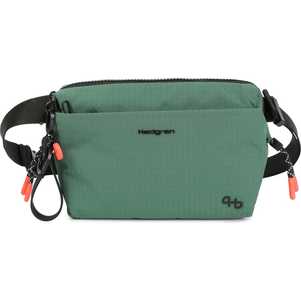 Hedgren Jun Water Repellent Belt Bag In Duck Green