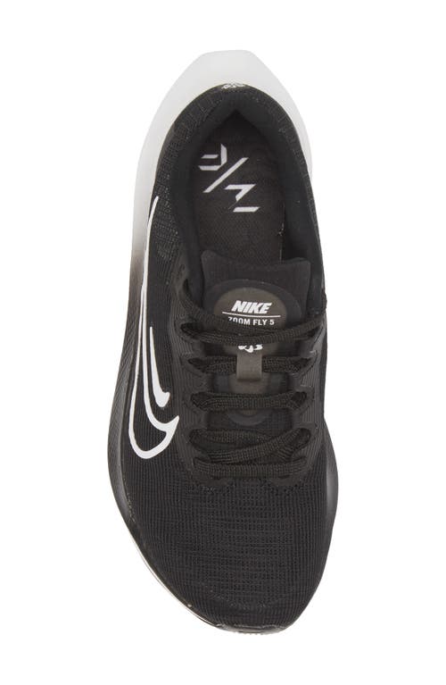 Shop Nike Zoom Fly 5 Running Shoe In Black/white