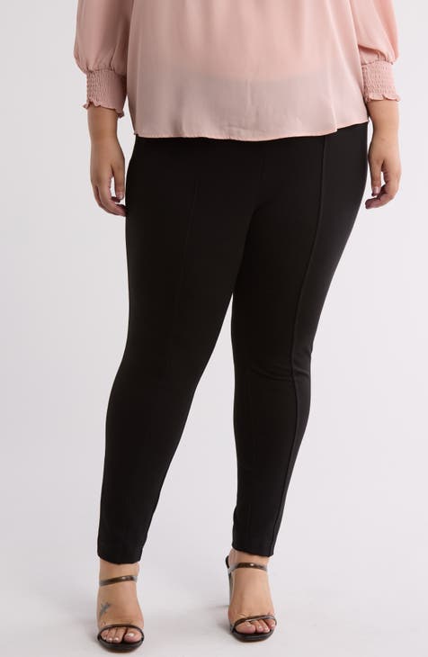 Seamed Pull-On Pants (Plus)