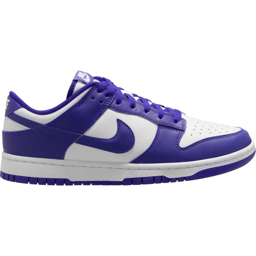Nike Dunk Low Retro Sneaker In White/concord/university Red