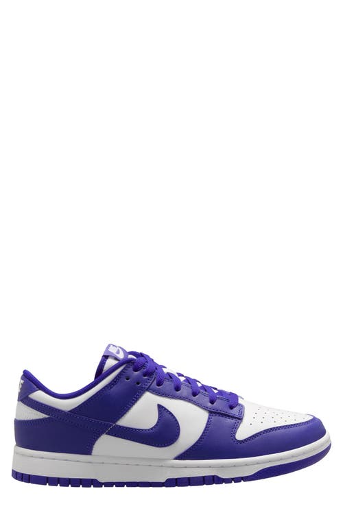 Shop Nike Dunk Low Retro Sneaker In White/concord/university Red