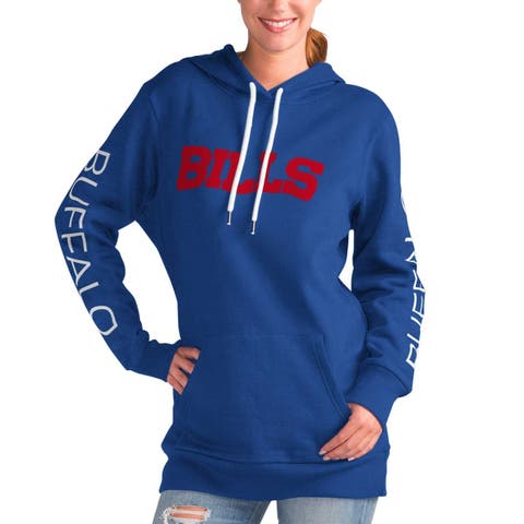 Women's New Era Royal Buffalo Bills Tie Dye Fleece Full-Zip Hoodie