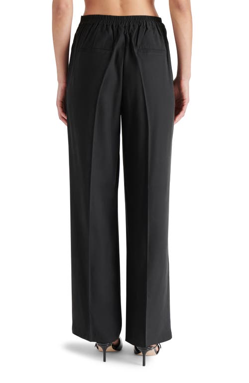 Shop Steve Madden Blaze High Waist Straight Leg Pants In Black