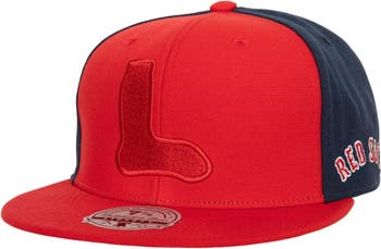 Boston Red Sox Mitchell & Ness Bases Loaded Fitted Hat - Red/