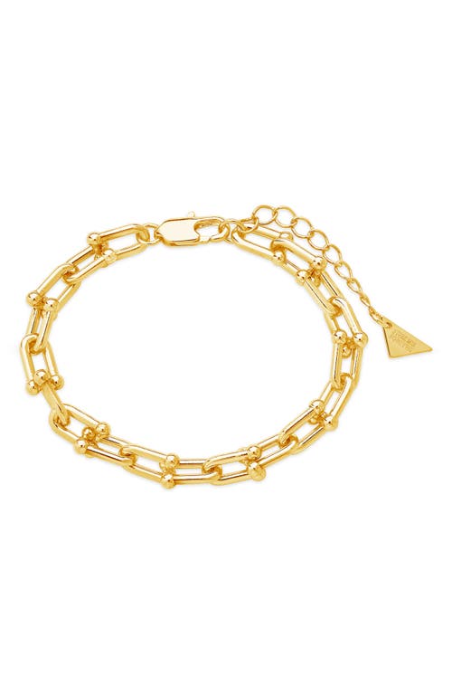 Sterling Forever U-Chain Bracelet in Gold at Nordstrom