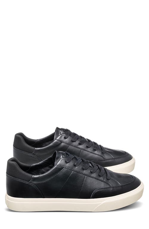 Shop Clae Monroe Venice Leather Sneaker In Black Milled Leather