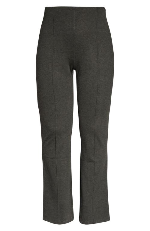 Shop Lyssé Lyssè Elysse High Waist Wide Leg Ponte Pants In Charcoal