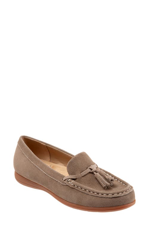 Trotters Dawson Tassel Loafer Stone Suede at Nordstrom,