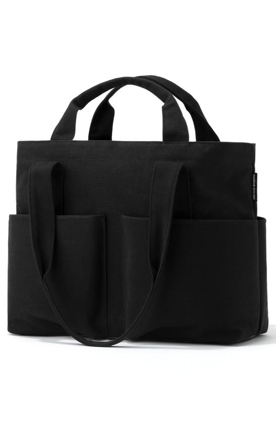 Dagne Dover Small Vida Organic Cotton Tote In Onyx