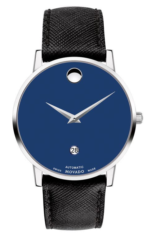Movado Museum Classic Mesh Strap Watch, 40mm in Blue at Nordstrom