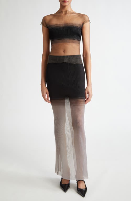 Shop Grace Ling Evanescent Mini Maxi Illusion Skirt In Flume