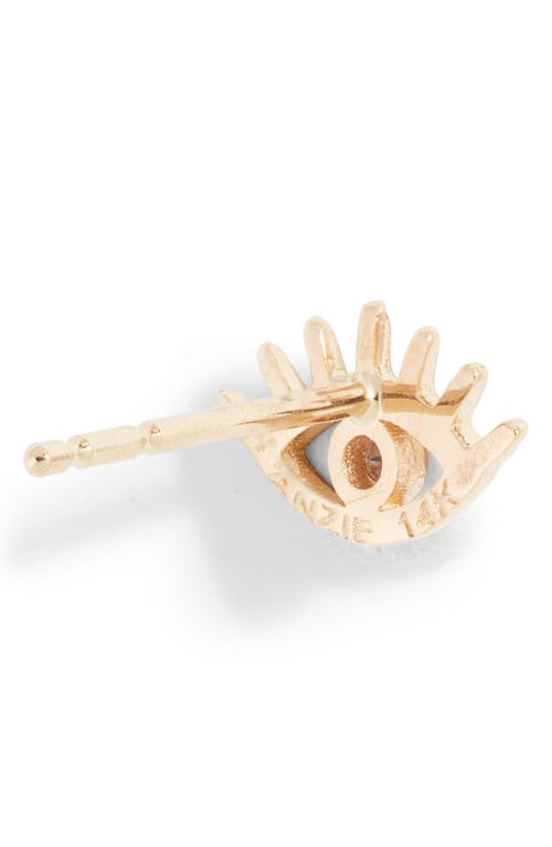ANZIE ANZIE MEL SOLDERA SINGLE EVIL EYE STUD EARRING