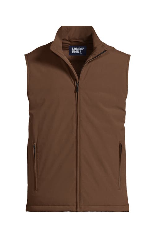 Shop Lands' End Non-quilted Insulated Commuter Vest In Light Carob