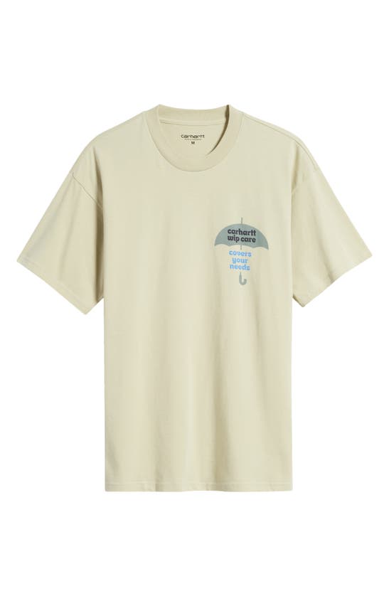 Shop Carhartt Work In Progress Cover Organic Cotton Graphic T-shirt In Beige