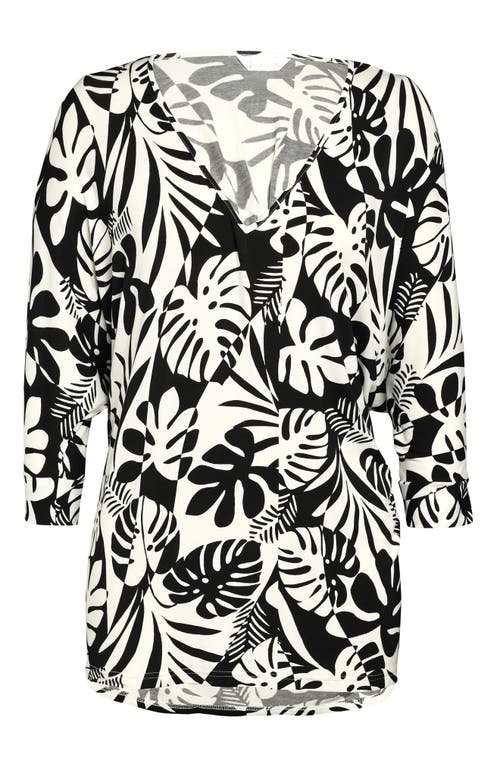 Sunshine 79 Optic Cover-up Tunic Top In Black