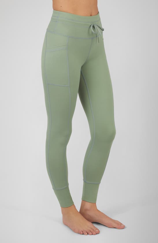 Shop Yogalicious Lux Prestige High Waist Joggers In Lily Pad