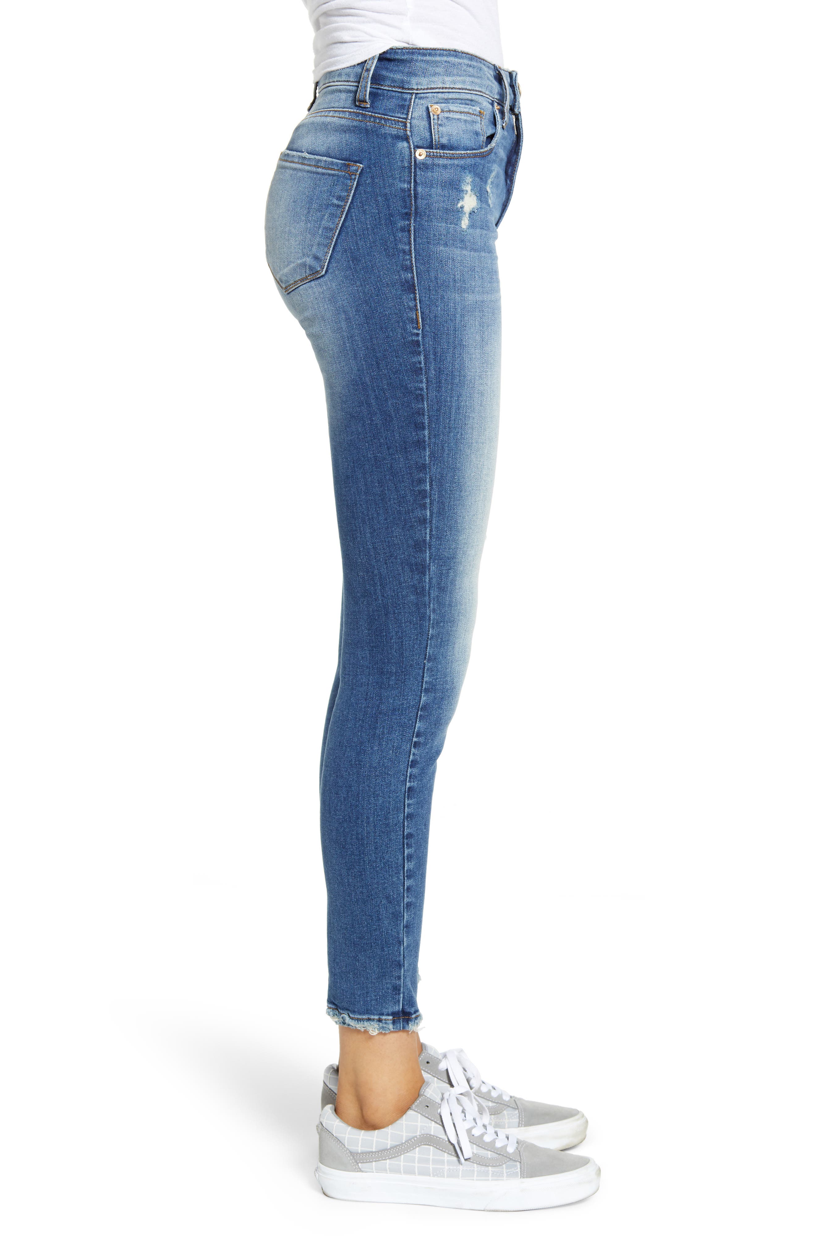 STS BLUE | Ellie High Rise Distressed Ankle Crop Skinny Jeans ...