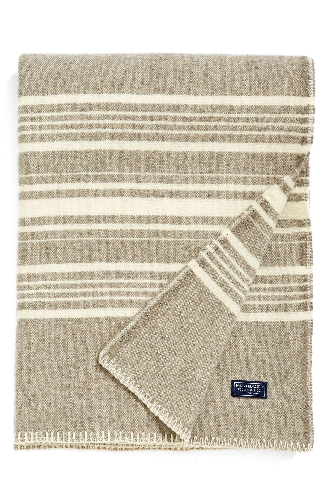 Faribault Woolen Mill 'Weekender Stripe' Wool Throw Blanket Nordstrom