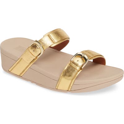 Fitflop Edit Slide Sandal, Metallic
