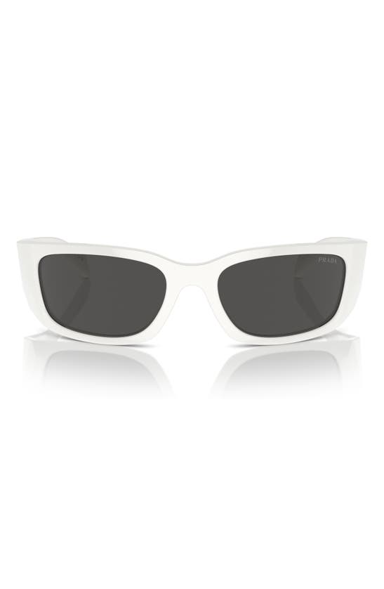 Shop Prada 60mm Butterfly Polarized Sunglasses In Bone