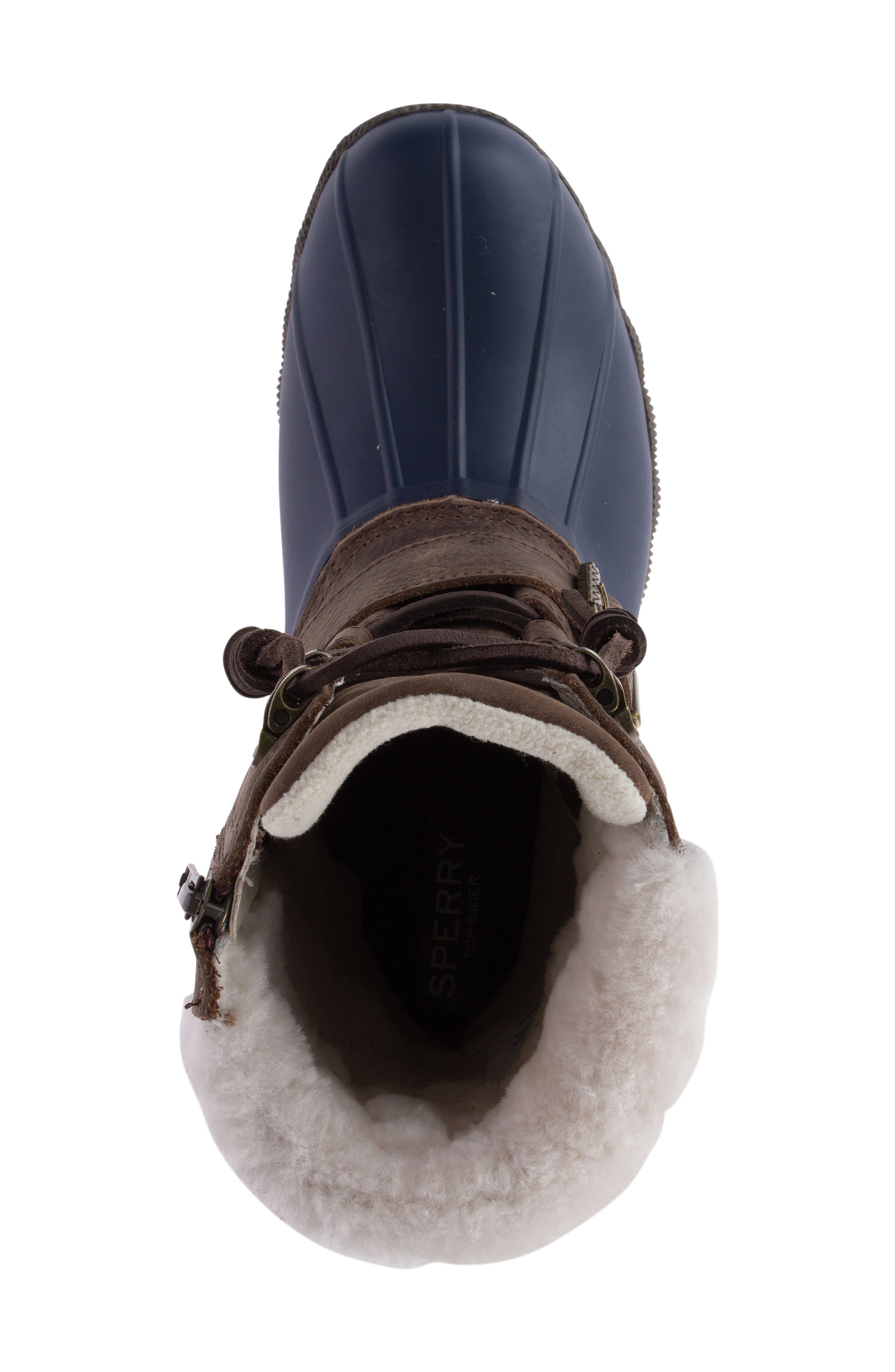 sperry saltwater misty genuine shearling lined duck boot