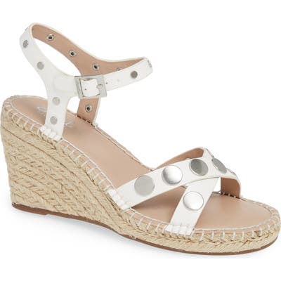 Charles By Charles David Nacho Studded Wedge Sandal, White