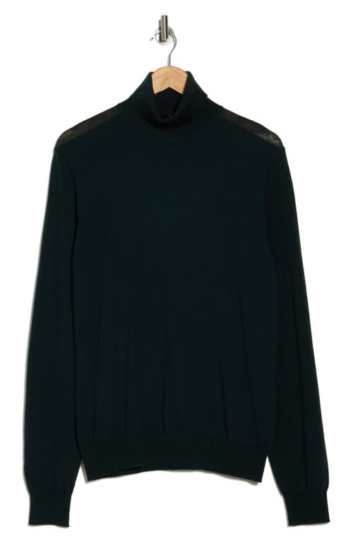 Bruno Magli Merino Wool Turtleneck Sweater In Green