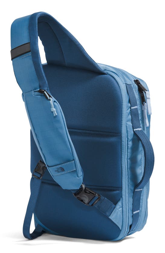 Shop The North Face Base Camp Voyager Sling Backpack In Indigo Stone/ Steel Blue/ Blue