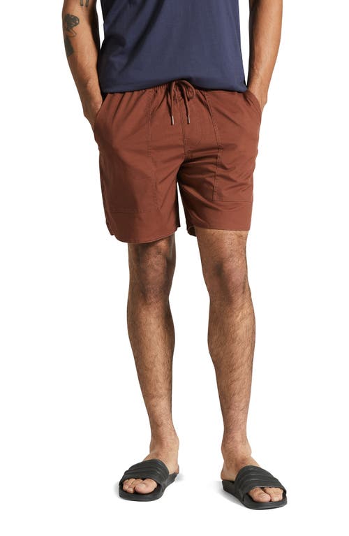 Everyday Cotton Blend Shorts in Sepia