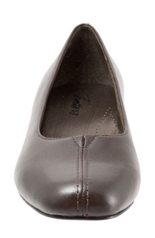 Shop Trotters 'doris' Pump In Brown Leather