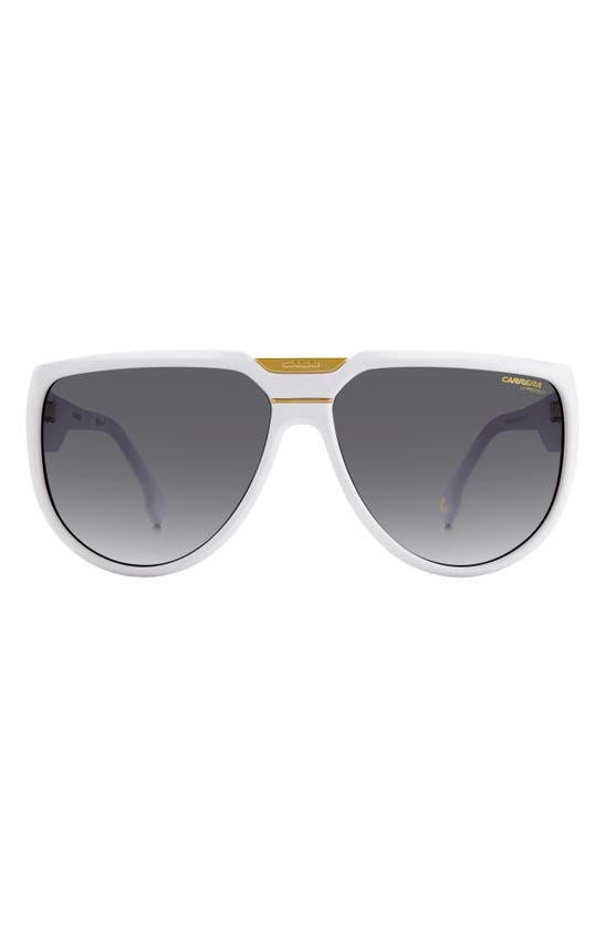 Shop Carrera Eyewear 62mm Oversize Round Sunglasses In White