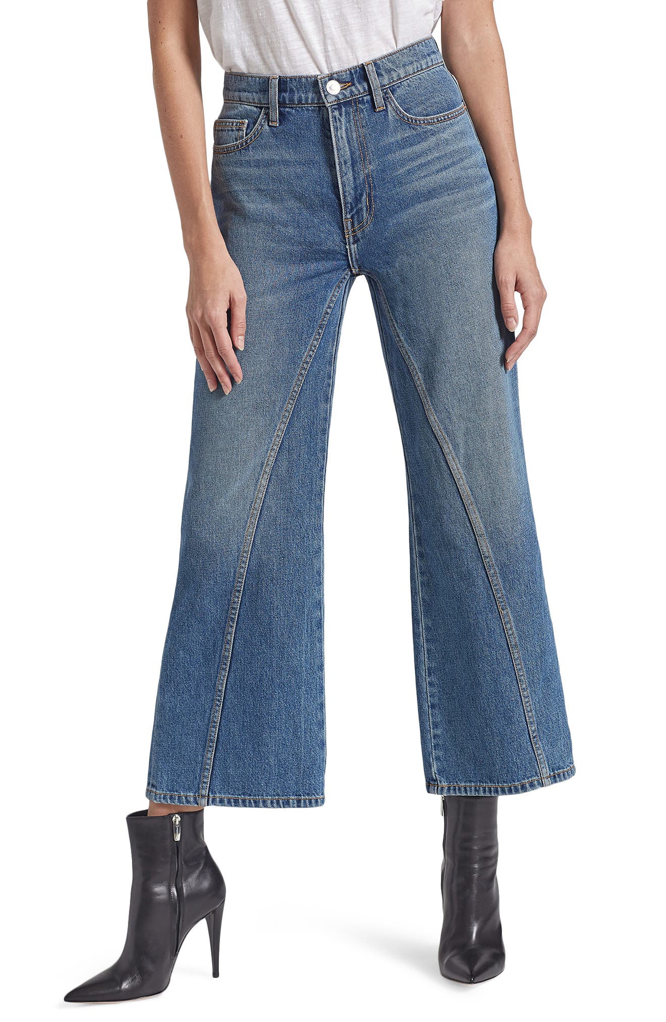 current elliott wide leg jeans