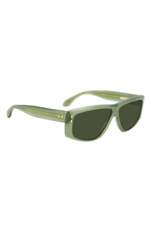 Isabel Marant 52mm Flat Top Sunglasses In Green