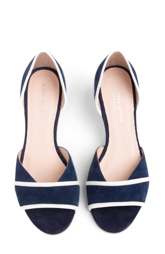 Shop Patricia Green Parker D'orsay Kitten Heel Sandal In Navy