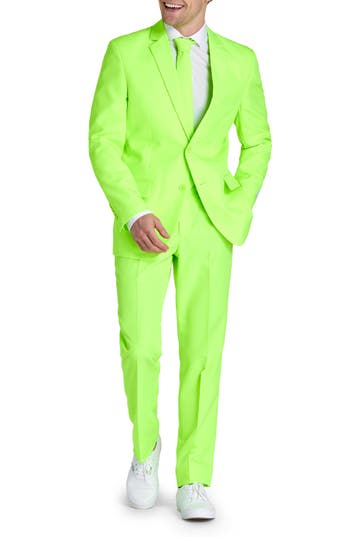 Opposuits Neon Lucky Lime 3-piece Tuxedo Set (regular & Big)<br /> In Green