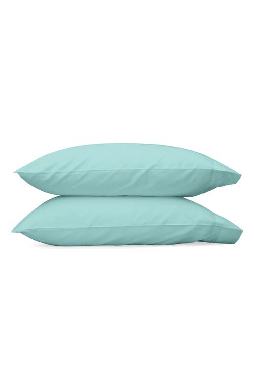 Matouk Nocturne 600 Thread Count Set of 2 Pillowcases in Lagoon at Nordstrom