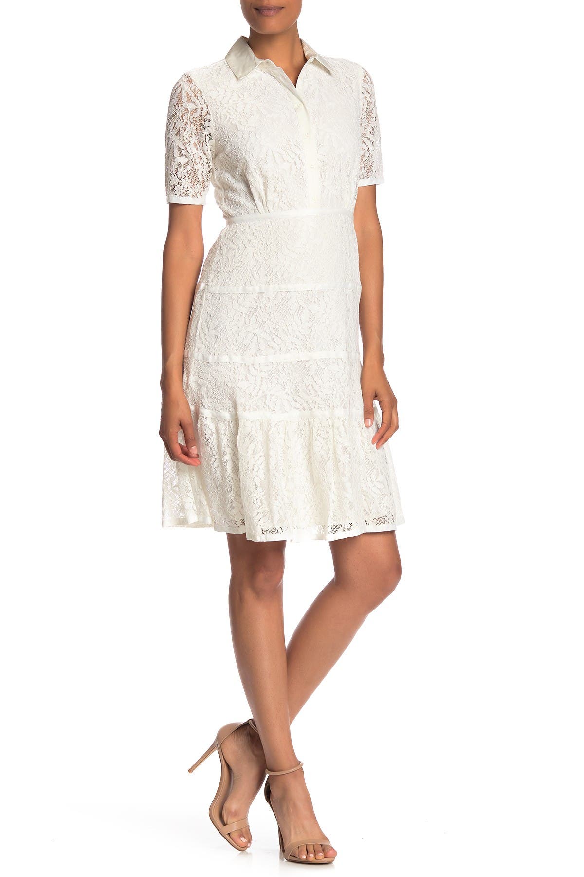 nanette lepore white lace dress