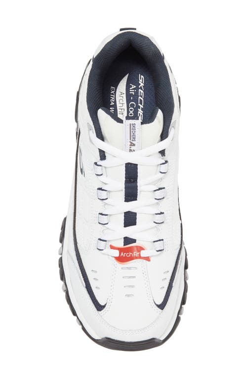 Shop Skechers Arch Fit Sneaker In White/navy