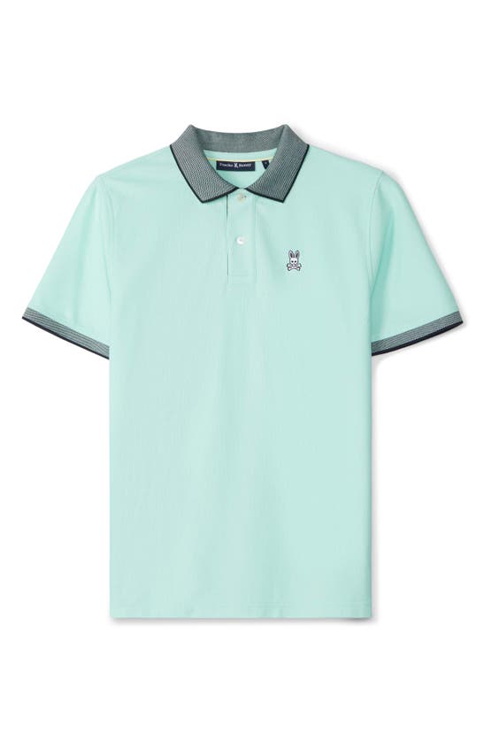 Shop Psycho Bunny Southport Pima Cotton Piqué Polo In Beach Glass