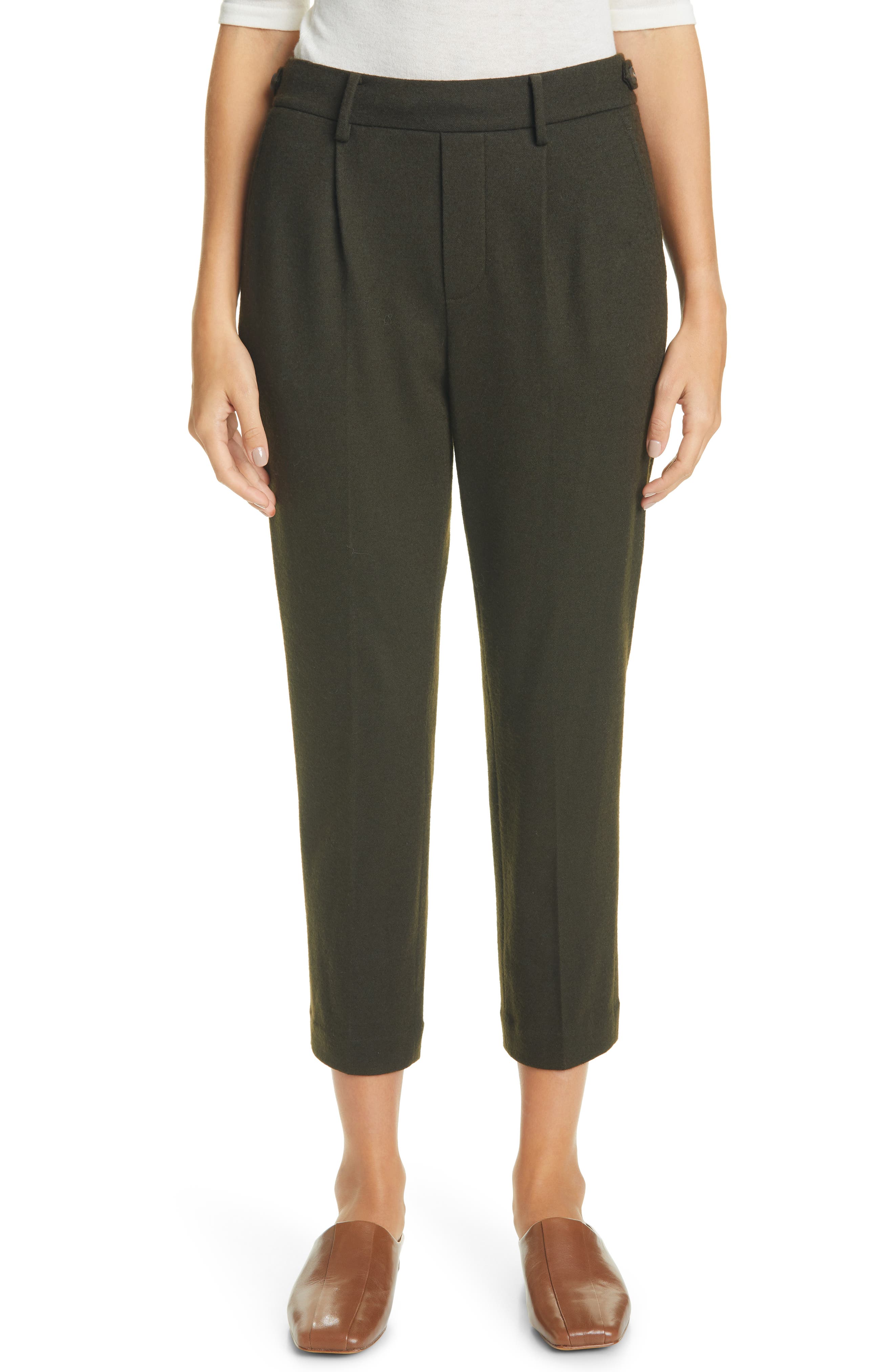 VINCE COZY WOOL BLEND PULL-ON PANTS,190820813086