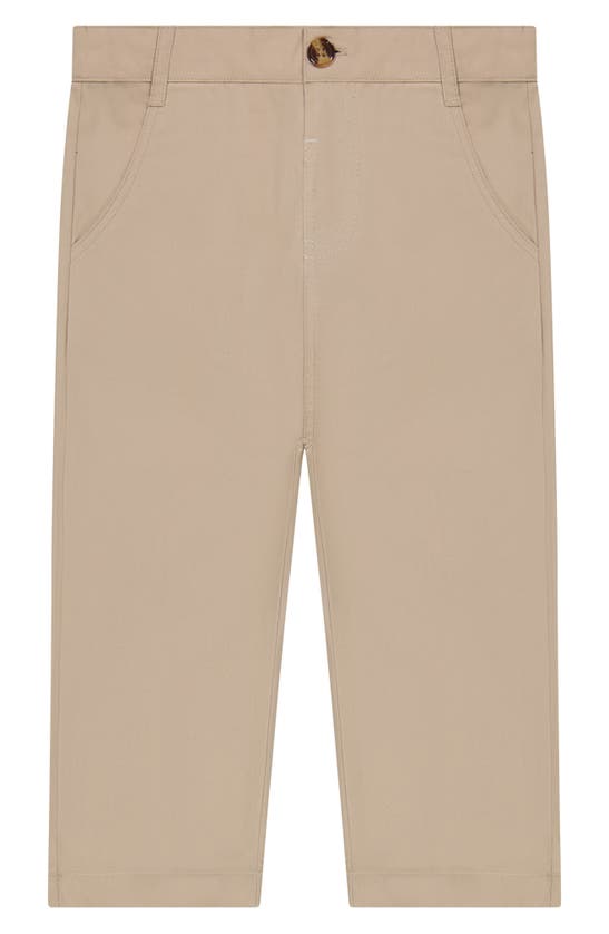 Andy & Evan Stretch Twill Trousers In Medium Beige