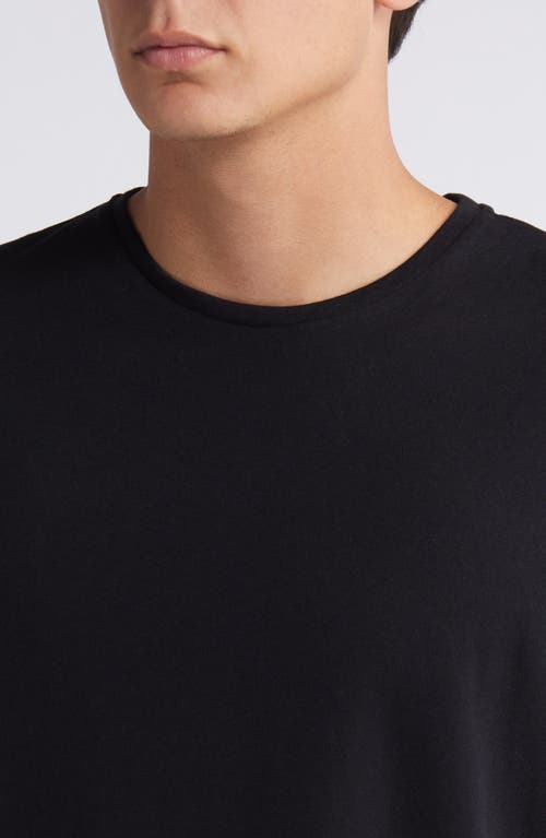 Shop 7 For All Mankind Cotton & Cashmere T-shirt In Black