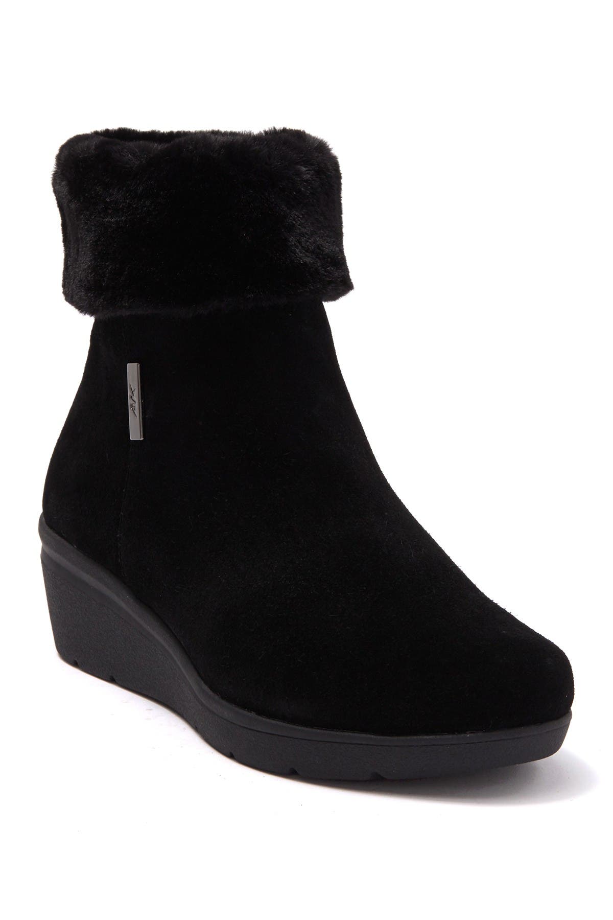 fur cuff booties