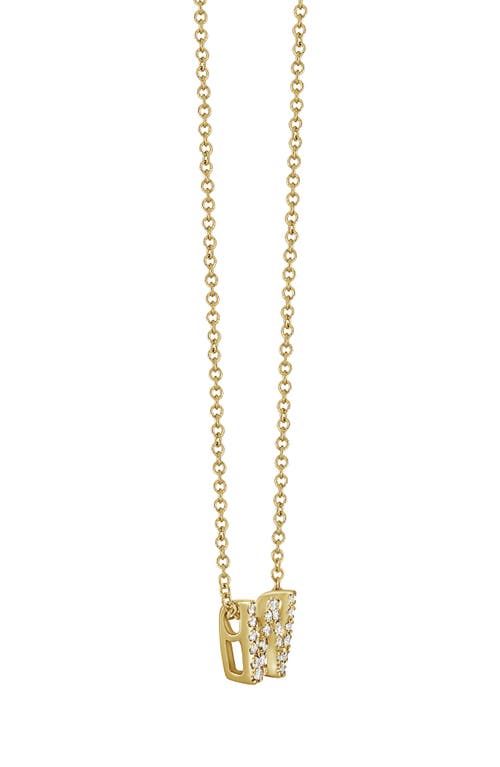 Bony Levy 18k Gold Pavé Diamond Initial Pendant Necklace In 18k Yellow Gold - W