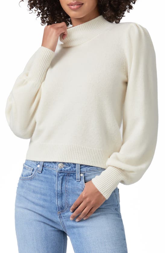 Paige Namira Cashmere Mock Neck Sweater In Ivory